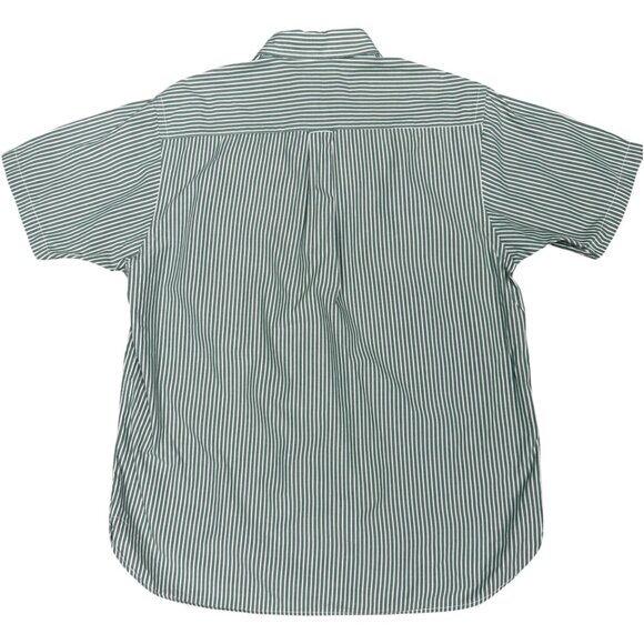 Men's NAUTICA Striped Short Sleeve Button Down Dress Shirt- Size Large - Picture 4 of 10